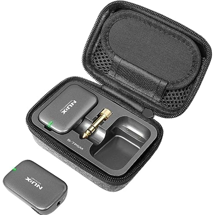 NUX B-7 PSM Wireless In-Ear Monitor System, 24-bit Stereo Audio, geringe Latenz unter 5.5 ms, bis zu 30 Meter Reichweite, Lade-Case inklusive – Bild 9