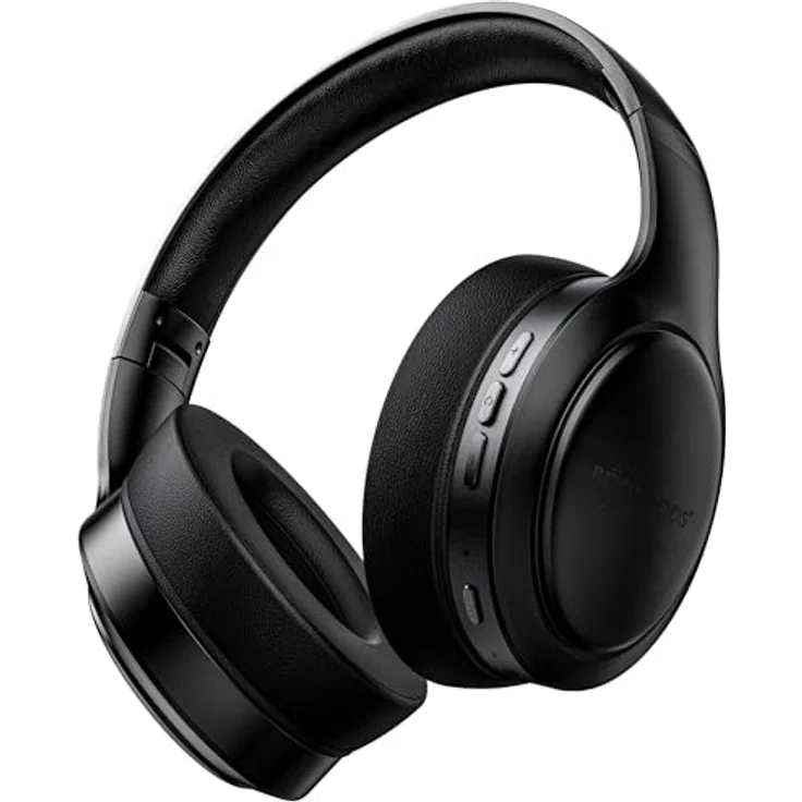 Boompods Headpods Pro2, Kabellose Kopfhörer mit 50 h Akkulaufzeit, drei EQ-Einstellungen und Bluetooth 5.3, Schwarz – Bild 1