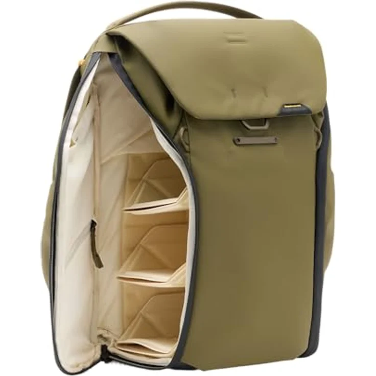 Peak Design Everyday Backpack 20L, Fotorucksack mit MagLatch-Hardware, wetterfest aus 100% recyceltem Nylon, erweiterbar um 3L, grün – Bild 1