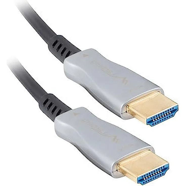 Lanberg CA-HDMI-20FB-0500-BK, Optical HDMI Kabel M/M, 50m, V2.0, 4K AOC, schwarz