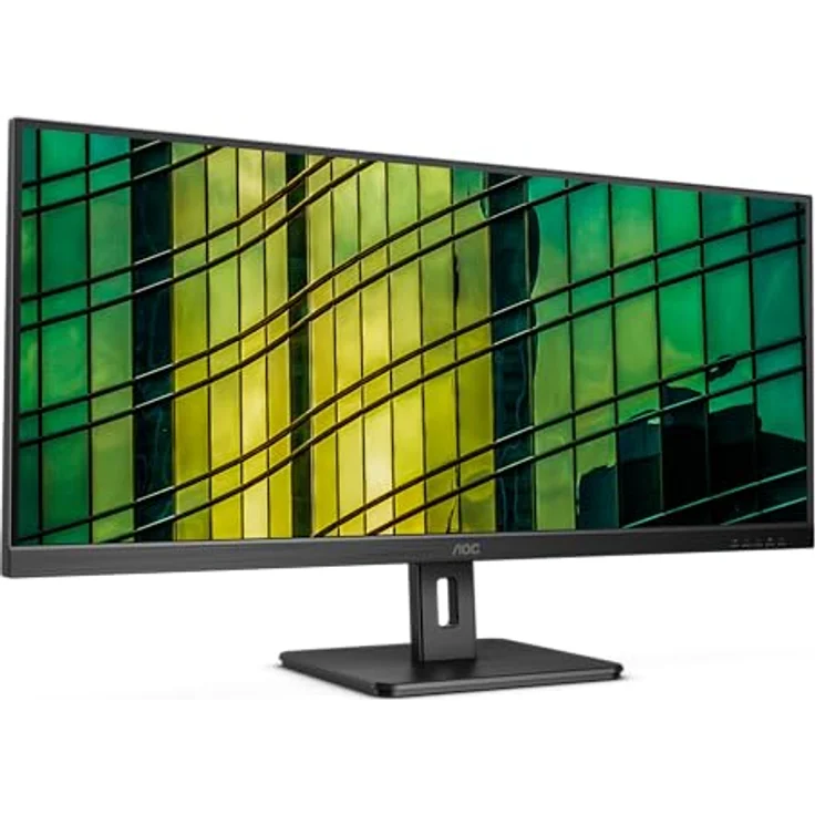 AOC U34E2M - 34 Zoll WQHD Monitor, 100 Hz, 4 ms, Adaptive Sync (3440x1440, HDMI, DisplayPort) schwarz, Office-Monitor mit VA Panel und Flicker Free Technologie – Bild 3
