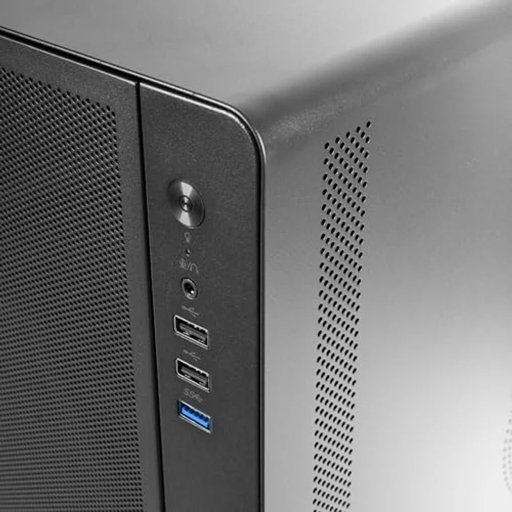 Tacens AERO Midi Tower PC-Gehäuse, ATX, schwarz, mit 1x 120mm Lüfter und USB 3.0 Anschluss – Bild 4