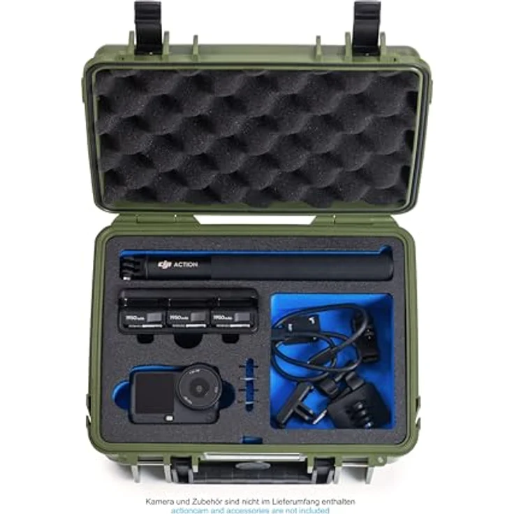 B & W International Transportkoffer, robuster Transportkoffer aus Polypropylen, wasserdicht und temperaturstabil, schwarz/blau, 6,6 Liter Volumen – Bild 4