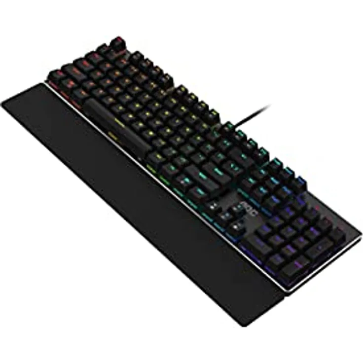 AOC GK500 Gaming Tastatur - Französisches Layout - RGB-Beleuchtung - Anti-Ghosting - AOC G-Tools-Software - N-Key-Rollover