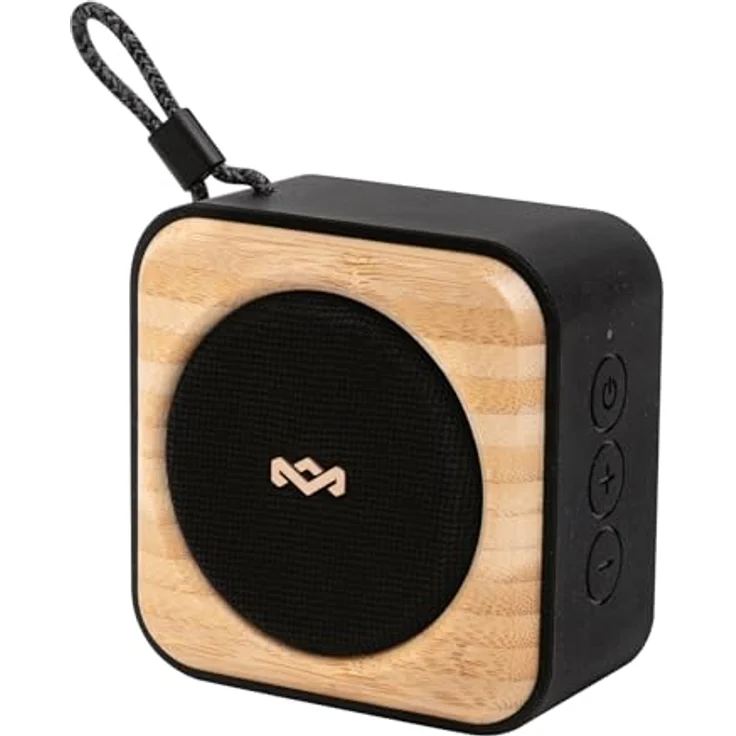 Marley Roots Bluetooth Lautsprecher – Tragbarer Mini Lautsprecher für Reisen & Outdoor, IP67 wasserdicht, 10 Stunden Spielzeit, Schwarz – Bild 1