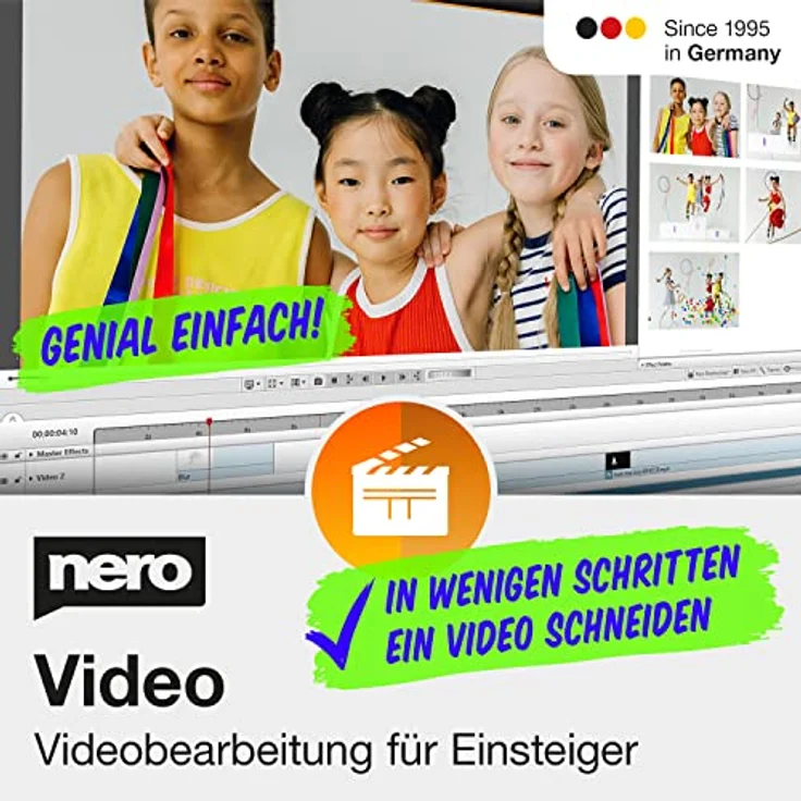 Nero Videobearbeitungsprogramm für Einsteiger | Nero Video | Videoschnittprogramm | Video Bearbeitungs Software | Unlimitierte Lizenz | 1 PC | Windows 11 / 10 / 8 / 7 – Bild 1