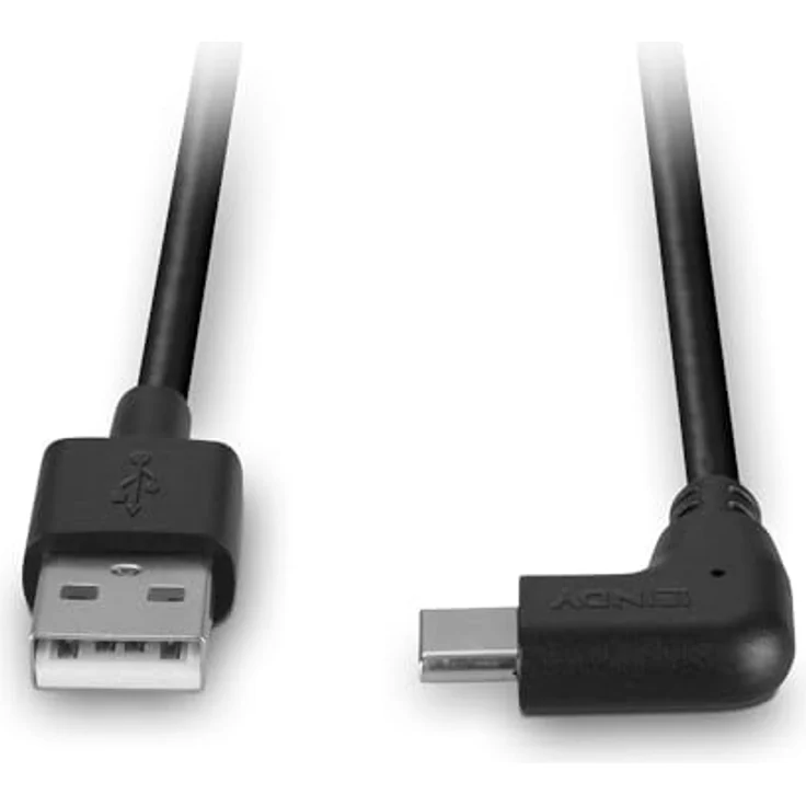 LINDY USB 2.0 Typ A auf C abgewinkeltes Kabel, 1m, Datenübertragungen bis 480 Mbit/s, robustes PVC-Gehäuse, 10 Jahre Garantie – Bild 5