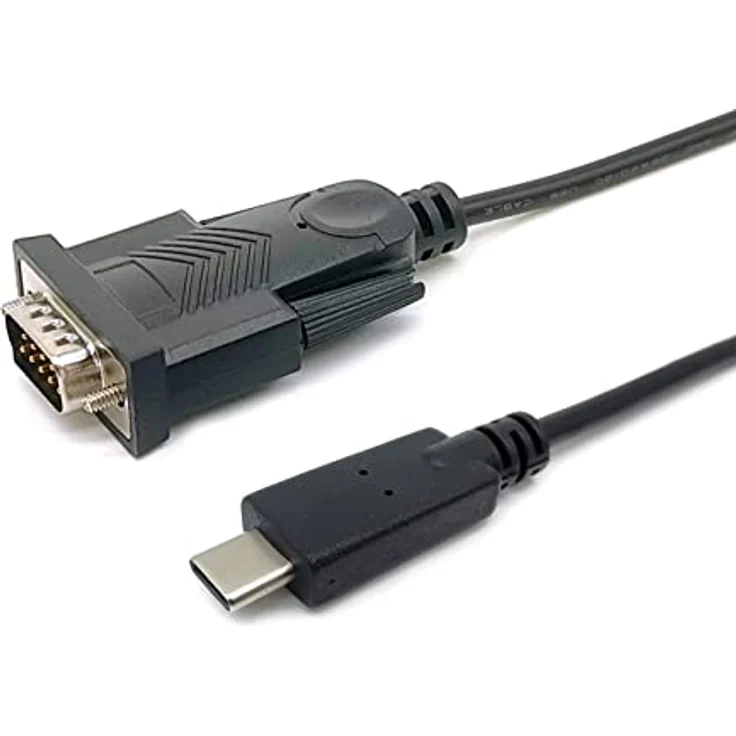Equip Adapter USB-C -> Seriell RS232-DB9, 1.50m, schwarz, Prolific PL2303GT, kompatibel mit MacOS, Linux, Windows 7/8/10/11 – Bild 2
