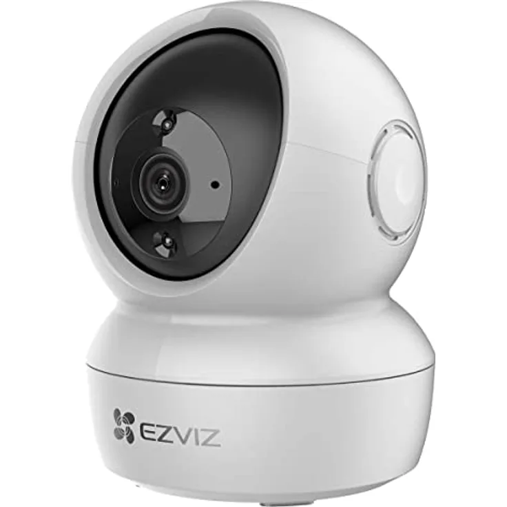 EZVIZ H6c Intelligente Schwenk/Neige WLAN Überwachungskamera mit 360°- Panoramablick, Zwei-Wege-Audio, Bewegungserkennung mit Automatische Verfolgung, Nachtsicht (bis zu 10 m)