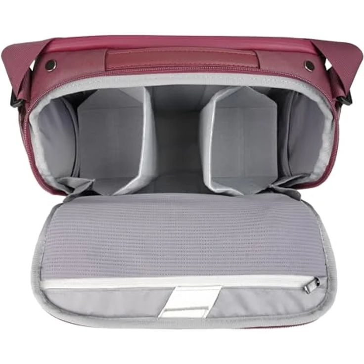 Vanguard Veo Metro S7L MG, Fototasche für Kamera, Objektive und 11 Zoll Tablet, wasserabweisend, Magenta – Bild 3