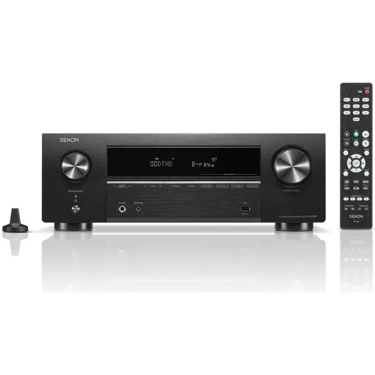 Denon AVR-X 580BT, 5.2-Kanal AV-Receiver mit Dolby TrueHD, DTS-HD und 8K-HDMI-Technologie, schwarz
