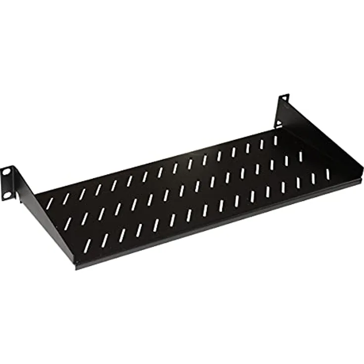 LINK LKRIP150N Schrankablage 19 Zoll 1 Einheit Tiefe 150 mm (Universal) Farbe Schwarz