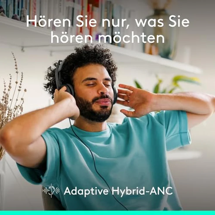 Logitech Zone Wired 2, Headset mit Geräuschunterdrückung und Adaptive Hybrid-ANC, USB-C mit USB-A-Adapter, Graphit – Bild 2
