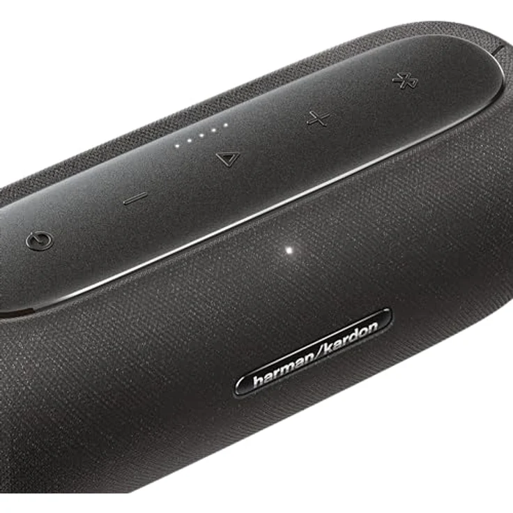 Harman Kardon Luna Bluetooth-Box in Schwarz – Tragbarer, wasserdichter Bluetooth-Lautsprecher – Bis zu 12 Stunden Akkulaufzeit – Bild 2