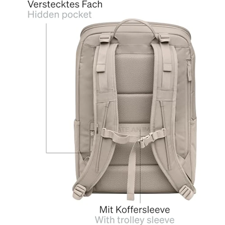 GOT BAG Pro Pack Reiserucksack 53 cm mit Laptopfach, beige, 100% Polyester – Bild 8