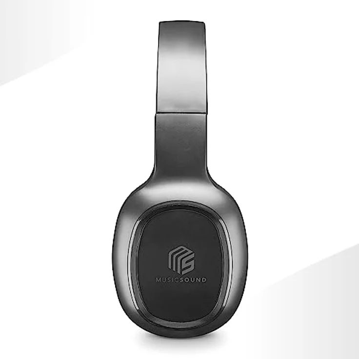 Cellularline Music & Sound Bluetooth Headphone BASIC wireless Kopfhörer (Bluetooth) - Ausziehbarer Bügel, LED-Anzeige, 8 Stunden Spielzeit, schwarz – Bild 3