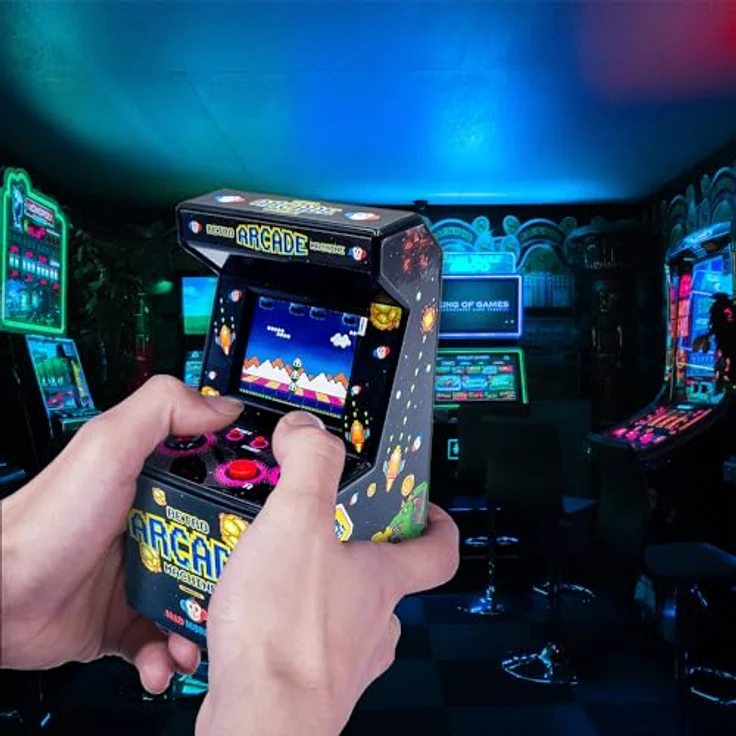 Mad Monkey Retro Mini Arcade Machine, 240x 8-Bit Spiele, 2,5 Zoll TFT Bildschirm – Bild 4