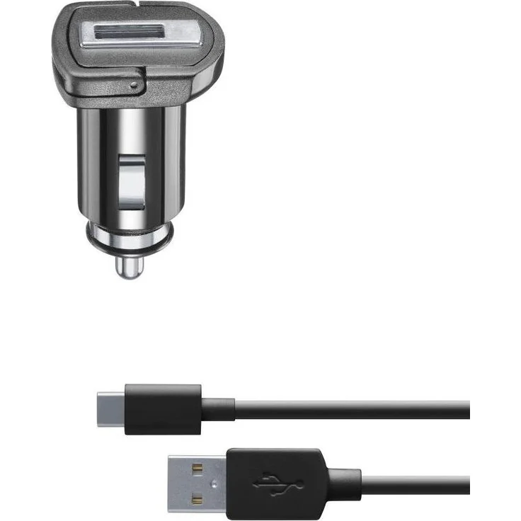 Cellularline USB Car Charger 10W, USB-C Ladegerät mit 100 cm USB-C Kabel