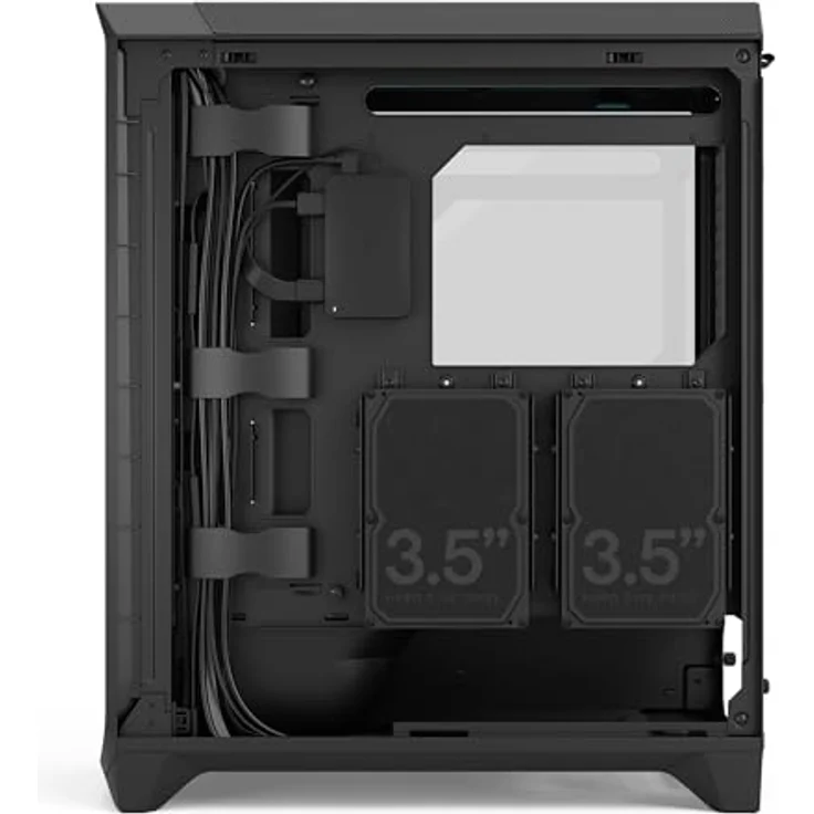 Fractal Design Meshify 3 Ambience Pro RGB TG Light, Midi-Tower PC-Gehäuse für E-ATX, schwarz, mit 3x 140-mm-RGB-Lüftern und Tempered Glass-Seitenteil – Bild 10