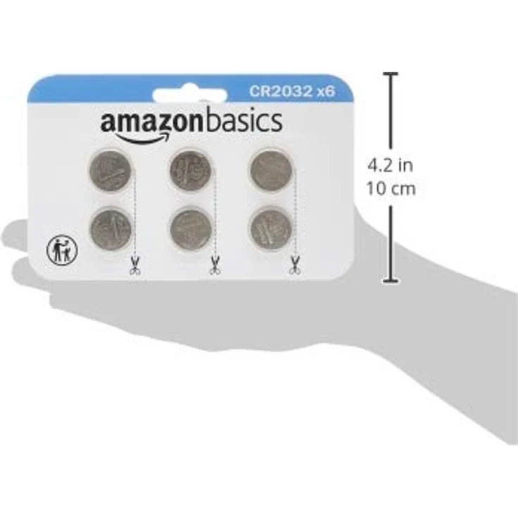 Amazon Basics CR2032 Lithium-Knopfzellen, Paquete de 6 – Bild 4
