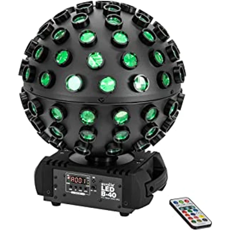 EUROLITE LED B-40 HCL Strahleneffekt MK2 | LED-Strahleneffekt mit RGBWA+UV-Farbmischung, inkl. Fernbedienung – Bild 1