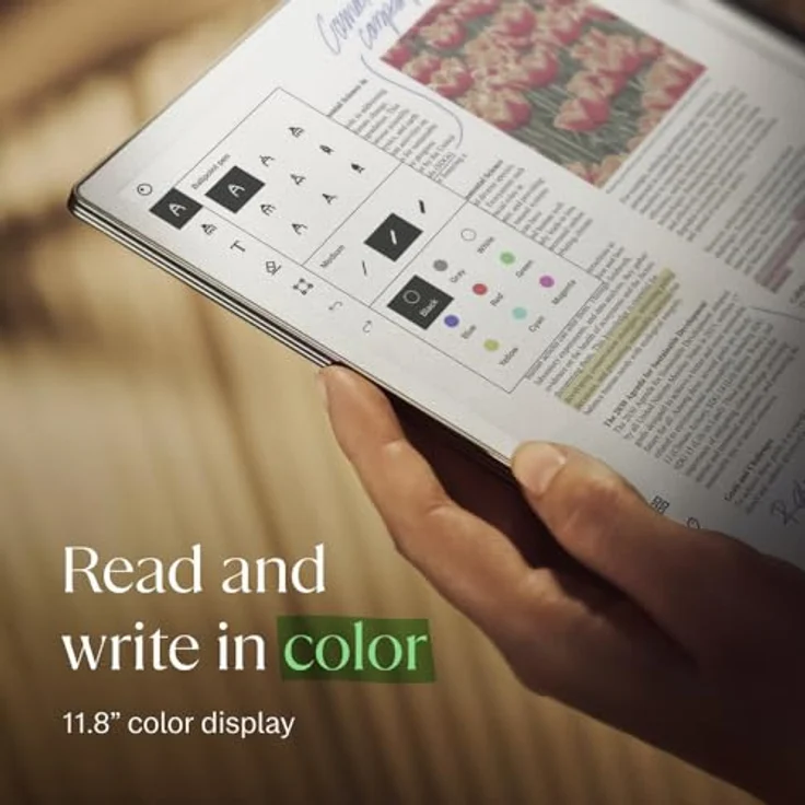 Remarkable Paper Pro Bundle – Leather Folio | 11,8 Zoll Farbdisplay und Leselicht – Bild 4