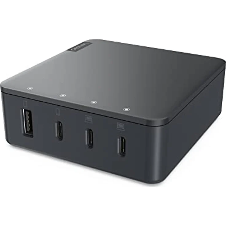Lenovo Go 130 W Multi-Port Charger - 4 Ausgabeanschlussstellen (USB, 3 x USB-C) - Storm Gray - Europa – Bild 3