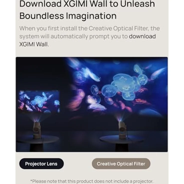 XGIMI Kreativer Optischer Filter, Projektor-Objektivzubehör, speziell für den XGIMI MoGo 3 Pro konzipiert – Bild 4