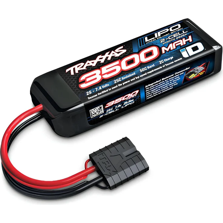 Traxxas LiPo-Akku 7,4 V 3500 mAh 25C iD, hohe Leistung für Mini Maxx®, Schwarz/Blau/Rot/Weiß