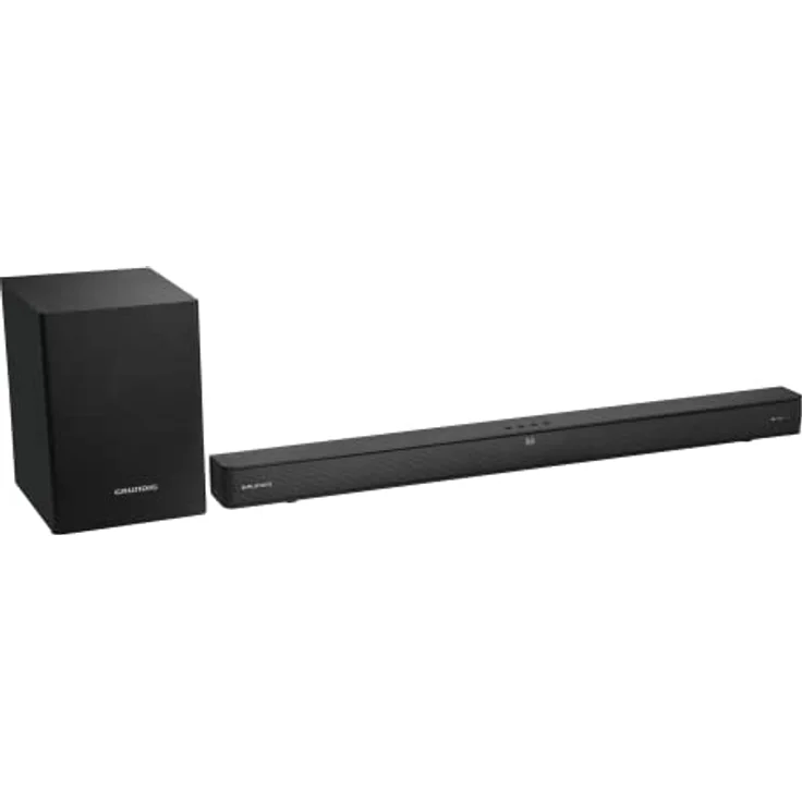 GRUNDIG 2.1 Dolby Digital Soundbar DSB 995, Slim Design, 2.1 Dolby Digital, 220 Watt Ausgangsleistung, kabellose Verbindung, Bluetooth 5.3, HDMI (CEC ARC), USB, Optischer- und Aux Eingang, Schwarz – Bild 2