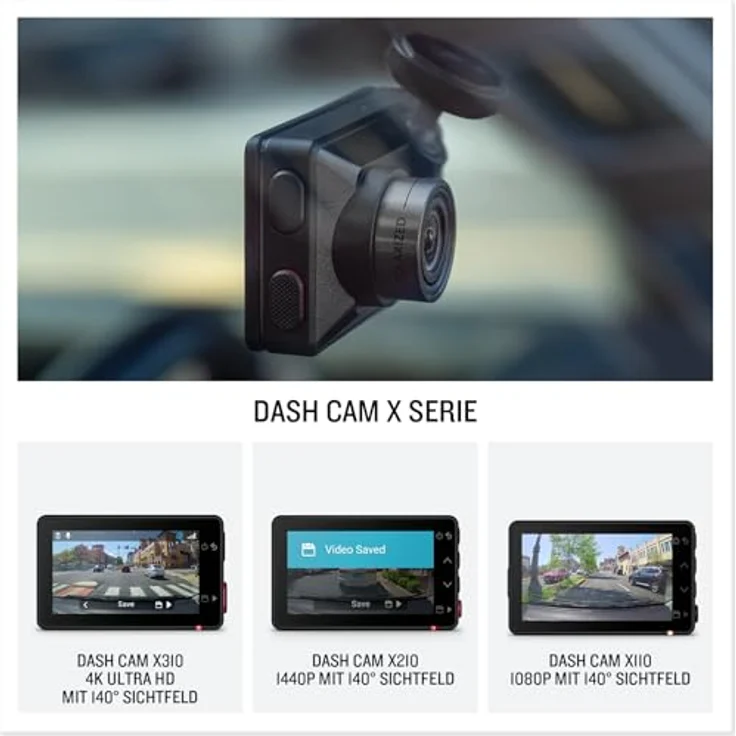Garmin Dash Cam X210 - Premium Dash Cam mit 1.440p HD-Auflösung, 140° Blickwinkel und Garmin Clarity Polfilter – Bild 2