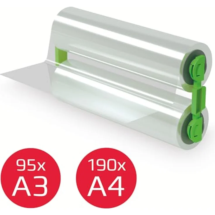 GBC Foton 30 Laminierfolienrolle für Nachfüllkassette 100 Mikron, laminiert bis zu 190 A4-Blätter, glänzende Oberfläche, Easy-Load, 4410027 – Bild 2