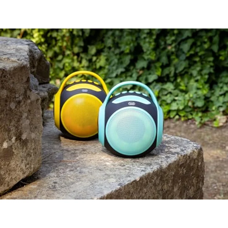Trevi XR 8A 202 Tragbarer Bluetooth-Lautsprecher 20 W, kabellos mit TWS-Funktion, USB-Anschluss, Micro SD, integrierter Akku, IPX5 wasserfest, Gelb – Bild 2