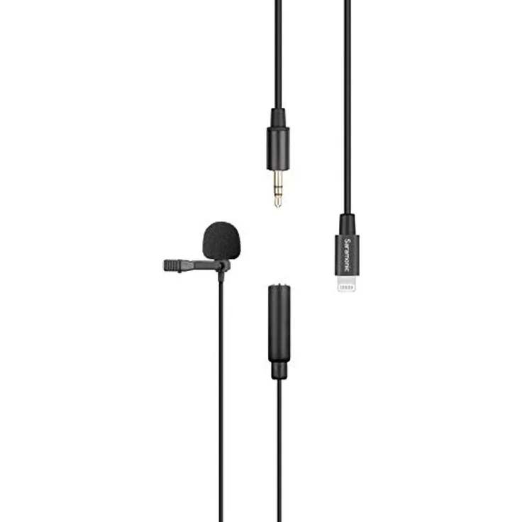 Saramonic LavMicro U1B, Lavaliermikrofon mit omnidirektionalen Eigenschaften und 6 m Kabellänge
