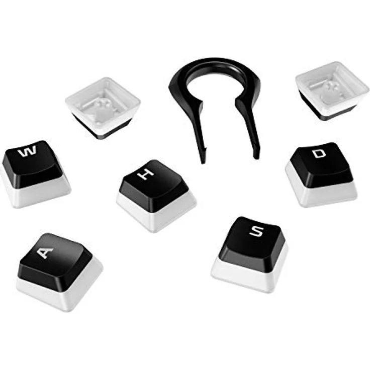 HyperX Pudding Keycaps – Vollständiger Tastensatz– ABS – DE Layout – OEM Profil – Schwarz – Bild 5