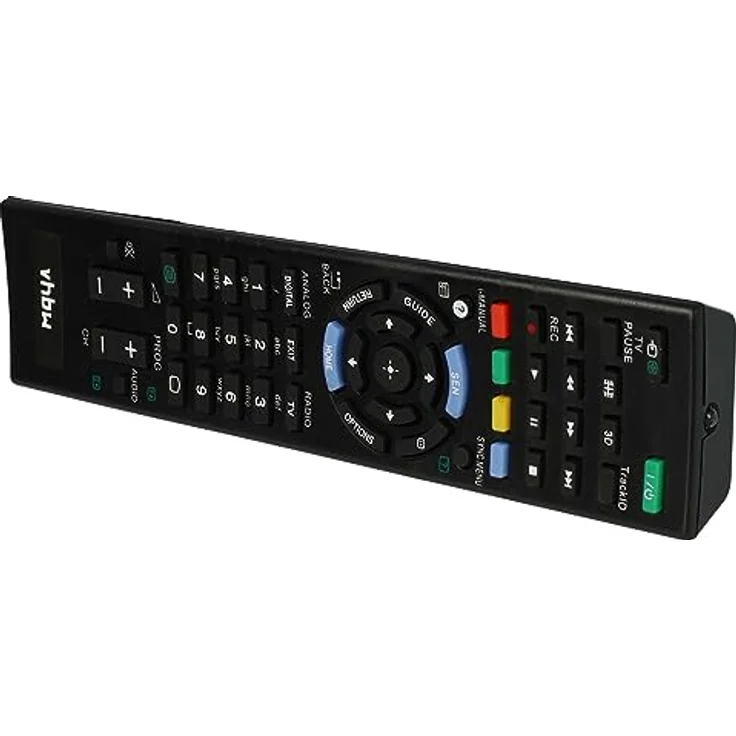 vhbw Fernbedienung kompatibel mit Sony KDL-37EX725, KDL-37EX720, KDL-37P3600, KDL-37P3020, KDL-37P5500 Fernseher, TV - Ersatzfernbedienung, kein Programmieren notwendig, RM-ED047 Ersatz, schwarz – Bild 2