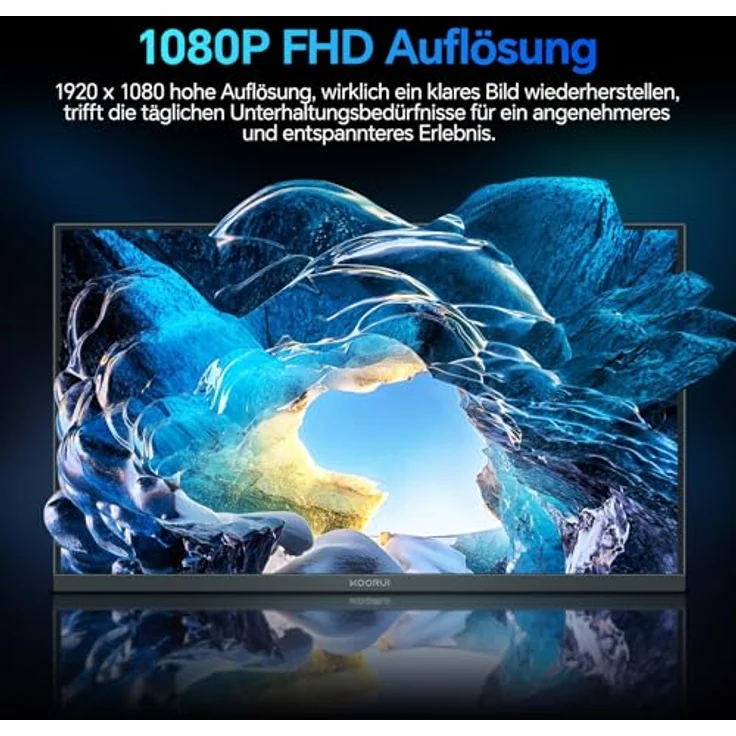 KOORUI E2212F 21.45 Zoll FHD Monitor, 1920 x 1080, 100Hz, Adaptive Sync, Eye Care, -5° bis 15° neigbar, VESA 100 x 100mm – Bild 3