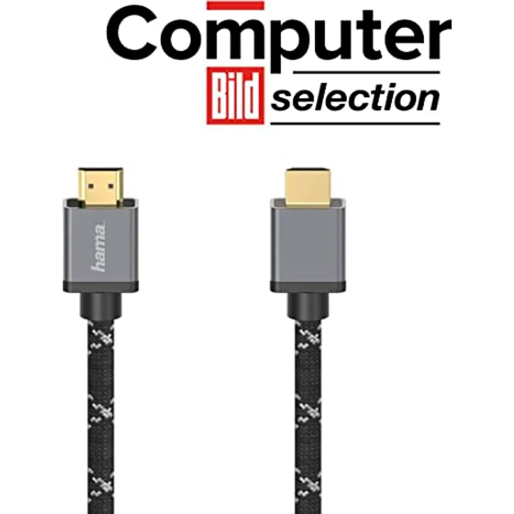 Hama - 205238 Ultra High Speed HDMI-Kabel, Stecker-Stecker, 8K, Metall, 1,0 m – Bild 2