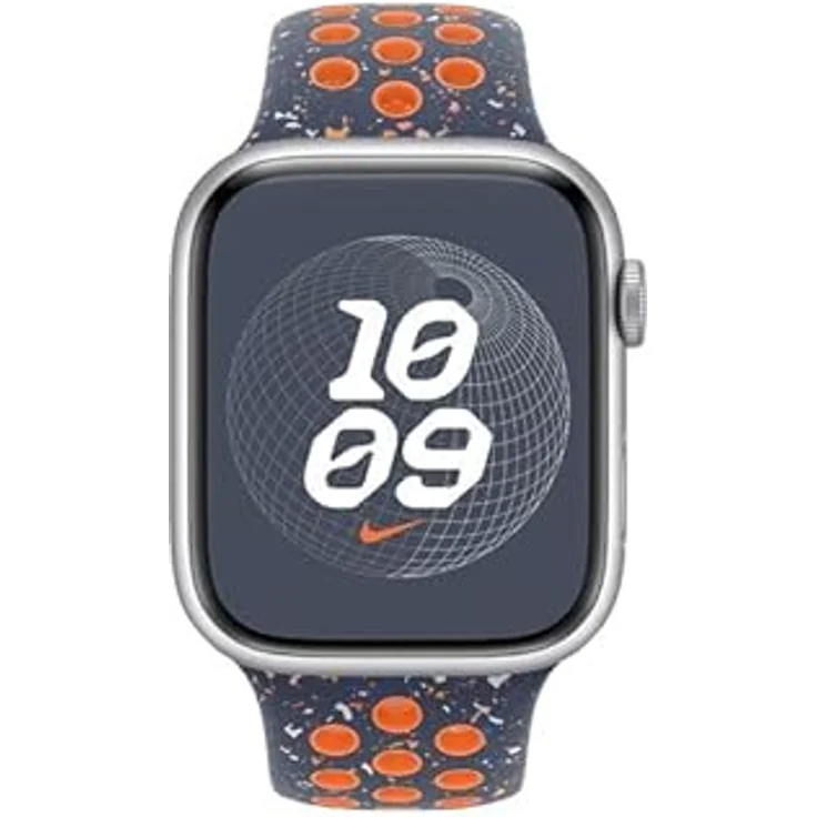 Apple Nike Sportarmband, Watch 45 mm, M/L, Blue Flame – Bild 2