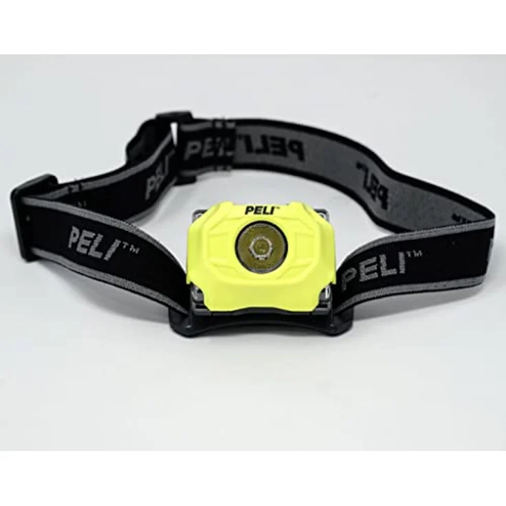 Peli 2755Z0: ATEX Zone 0 Ex-Schutz LED-Stirnlampe, Premium-Stirnlampe, Hohe Qualität für Industrie, Handwerker, Feuerwehr, IP54 staub- und spritzwassergeschützt, 115 Lumen, Farbe: Gelb – Bild 1