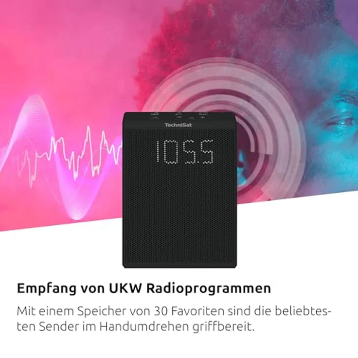 TechniSat VIOLA Steckdosenradio, Kompaktes UKW-Radio mit Bluetooth und 30 Favoriten, weiß – Bild 4