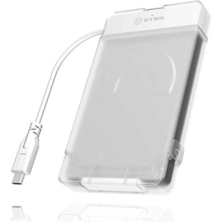 Icy Box IB-AC703-C USB 3.0 (Type-C) zu SATA Adapter für 2,5'' (6,35 cm) HDD-SSD mit Schutzbox für Adapter & Laufwerk, SATA III, UASP – Bild 4