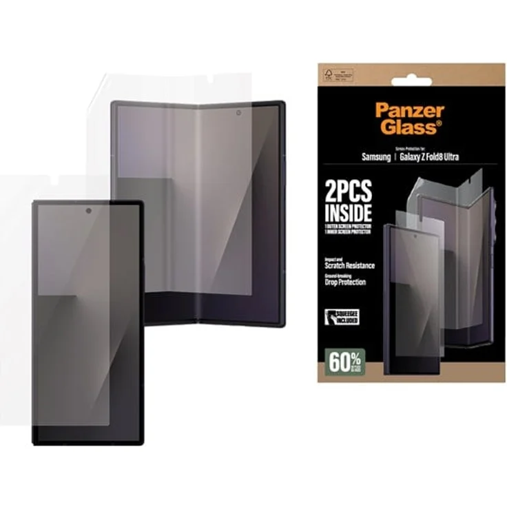 PanzerGlass Screen Protector Samsung Galaxy Z Fold8 Ultra | Glass & Film mit Fall- und Kratzschutz
