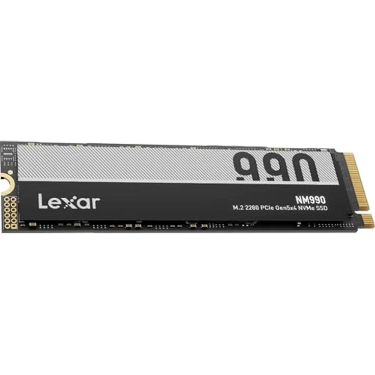 Lexar NM990, M.2 SSD mit 1000 GB, NVMe PCIe 5.0, bis zu 14.000 MB/s Lese- und 10.000 MB/s Schreibgeschwindigkeit, optimiert für Gaming und kreative Anwendungen – Bild 2