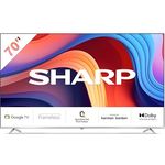 Sharp 70GP6260E Quantum Dot Google TV 177 cm (70 Zoll) 4K Ultra HD QLED Google TV (Dolby Atmos, Dolby Vision, HDMI 2.1 mit eARC)