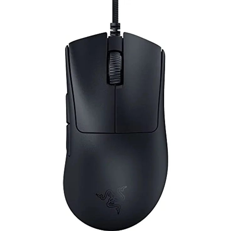 Razer DeathAdder V3 - Ergonomische Esports-Maus (59g Leichtes Design, Ergonomische Form, 30K Optischer Sensor, Optische Mausschalter Gen-3, 8000Hz HyperPolling-Technologie, Speedflex-Kabel) Schwarz – Bild 1