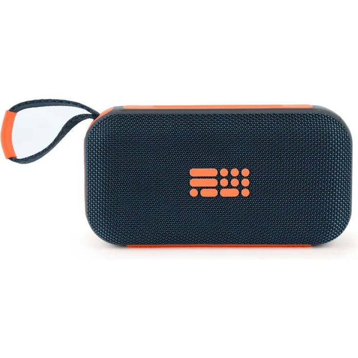 Bigben Party Sport, Wireless Speaker mit 30 W Leistung, Bluetooth 5.3, Beleuchtungseffekten, USB-C, blau-orange
