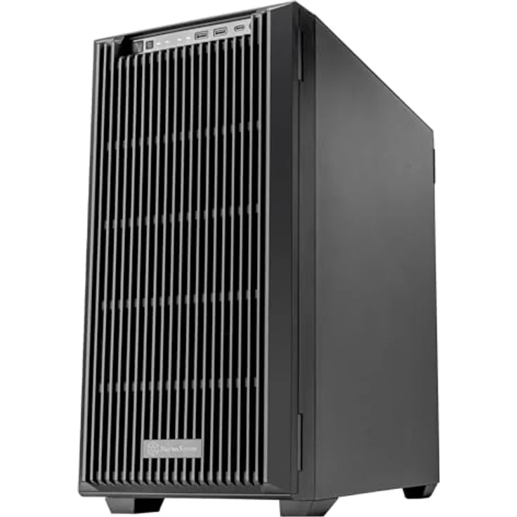 Silverstone CS383, 8-Bay SAS-12G/SATA-6G Hot-Swap NAS-Gehäuse, geeignet für E-ATX/SSI-EEB, mit 420 mm Radiator-Kompatibilität