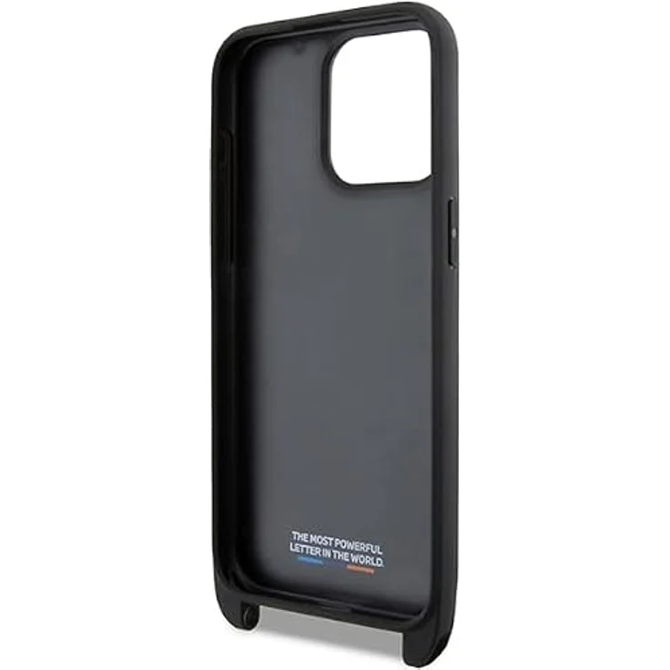 BMW M Edition Carbon Tricolor Lines & Strap Case für iPhone 15 Pro - schwarz, hochwertiger Schutz mit sportlichem Design – Bild 6