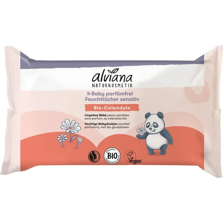 Alviana Baby Parfümfrei Feuchttücher Sensitiv